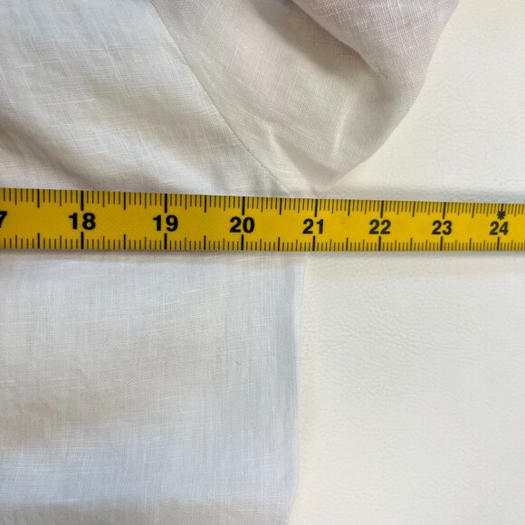 NWOT Boden Embroidered Floral Ivory Long Sleeves White Linen Top Shirt Blouse 12 - Picture 11 of 13